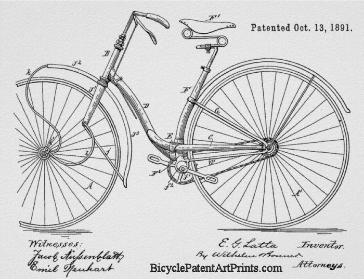 1891 bicycle spring design front suspenstion