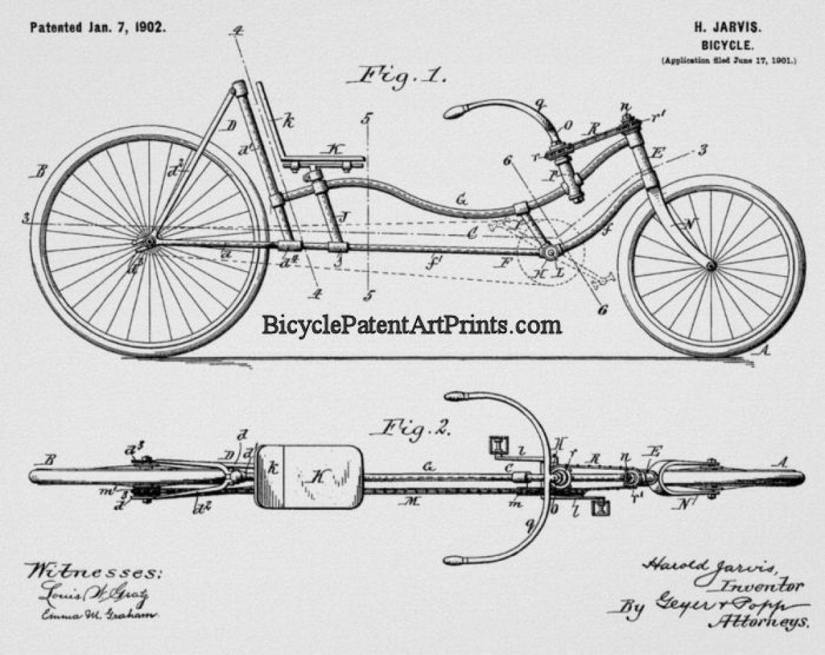 1902 Recumbent bicycle by Jarvis