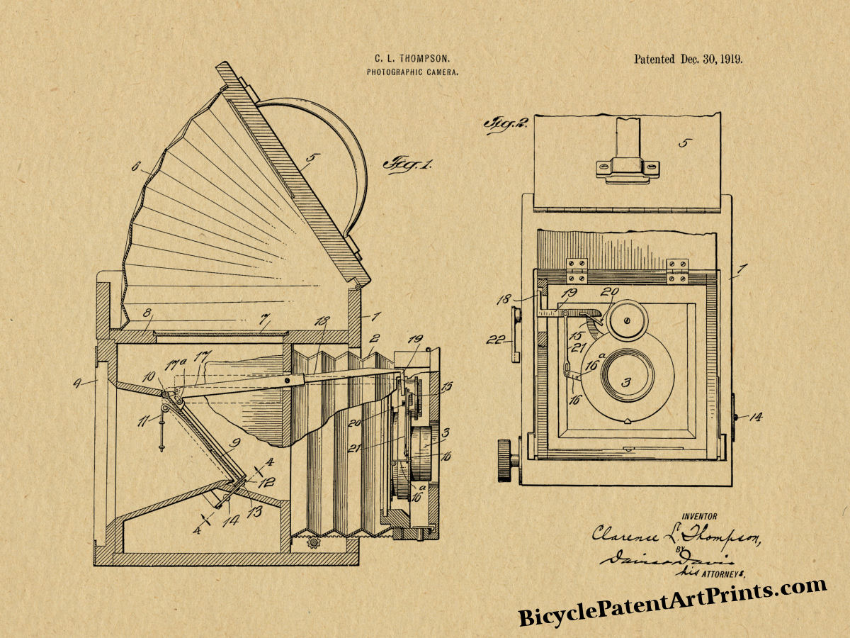 Old Camera Obscura Thompson Patent Print
