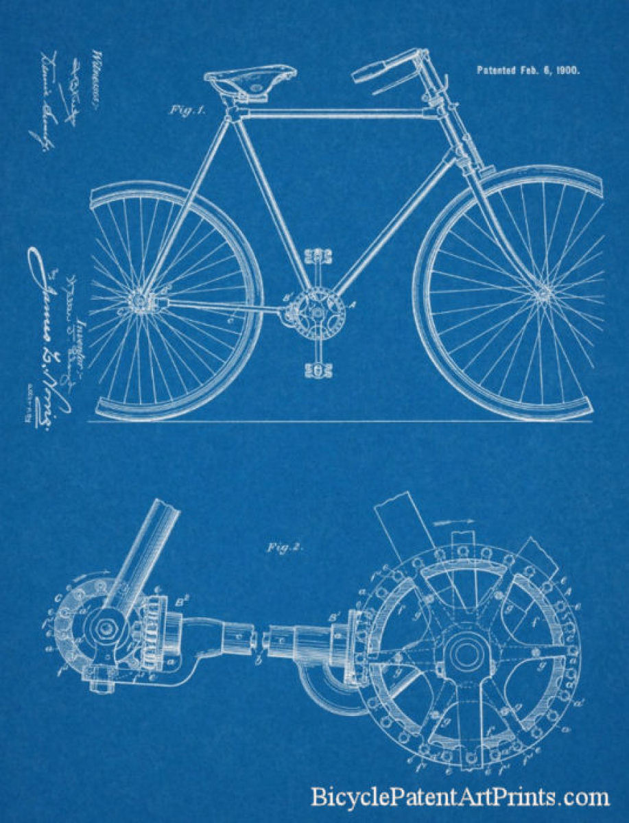 1900 Sagers spin-roller shaft drive patent art