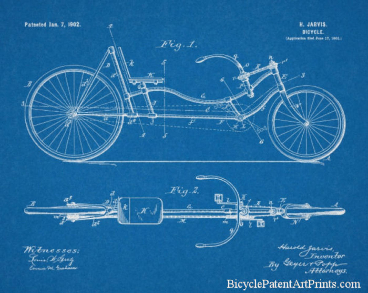 1902 Recumbent bicycle by Jarvis