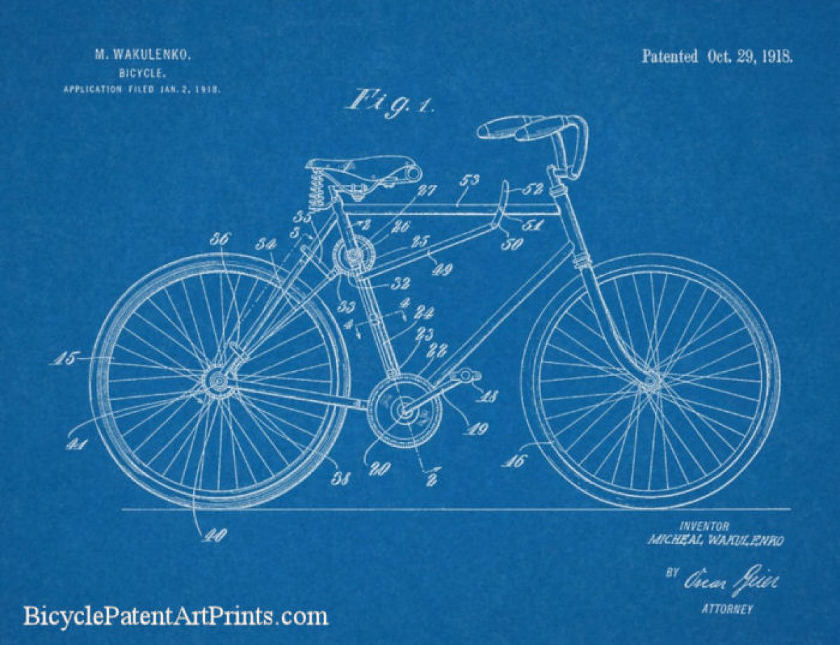 1918 Chainless shaft drive bike