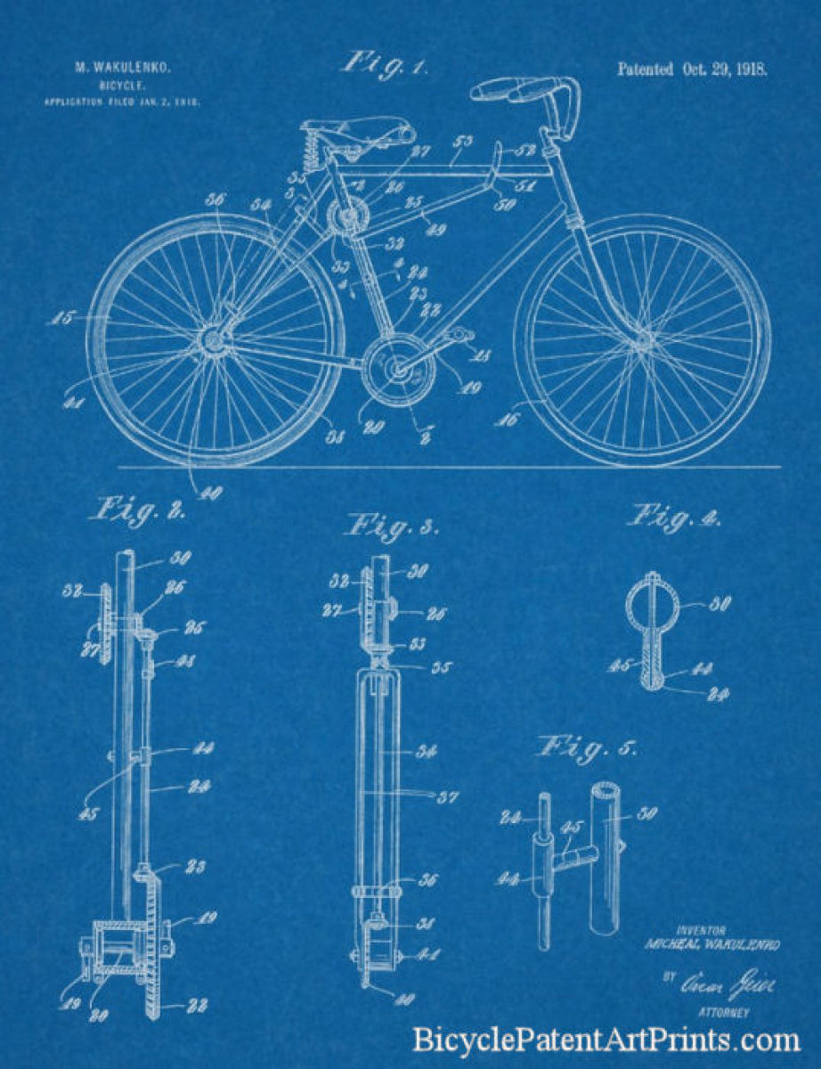 1918 Chainless shaft drive bike