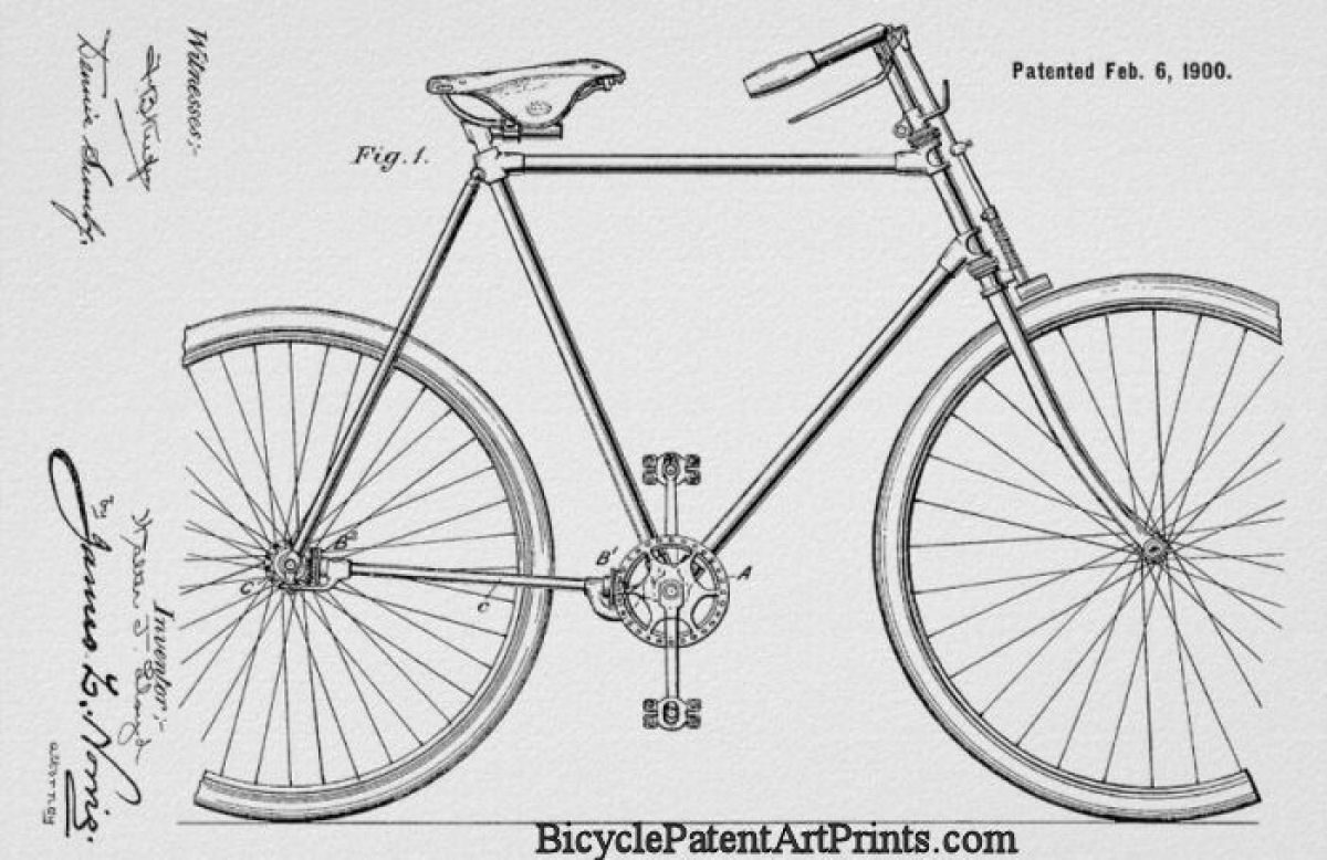 1900 Chainless gear driven bicycle