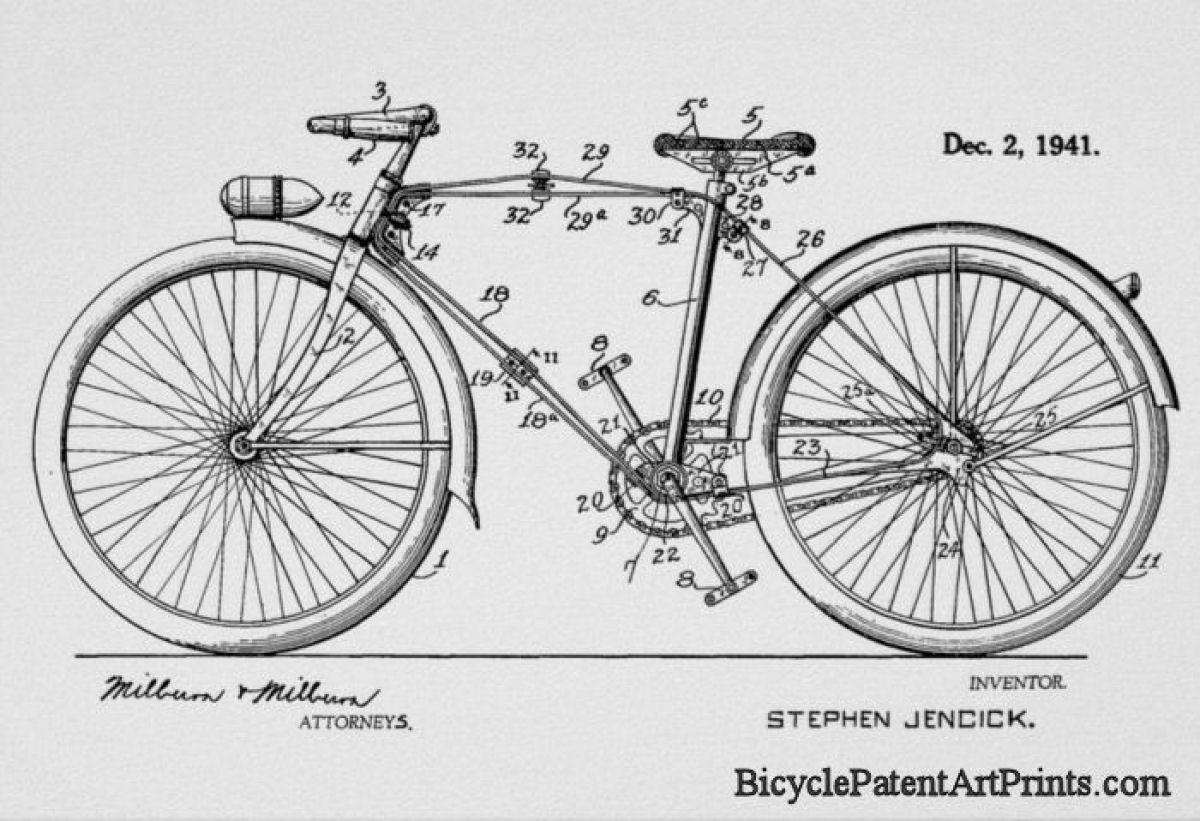 1941 Flexible spring frame and front head lamp