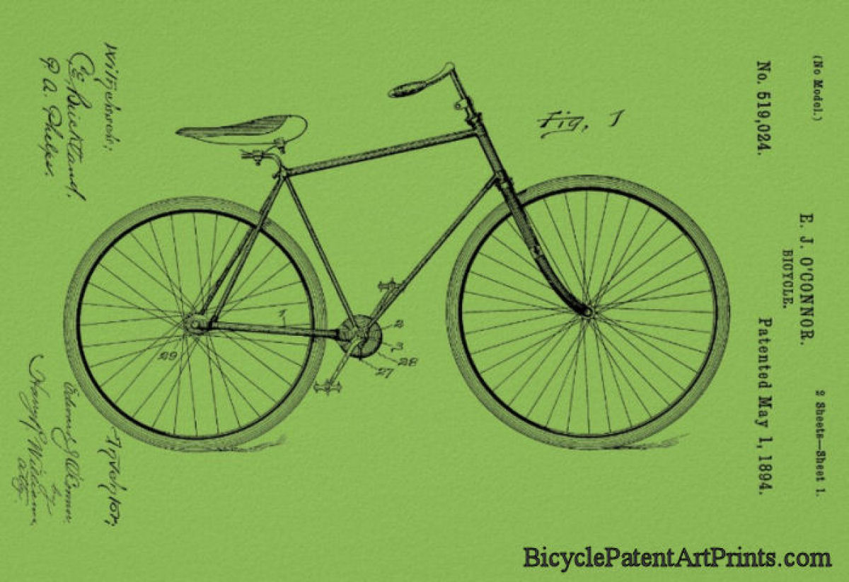 1894 Chainless shaft drive safety bicycle