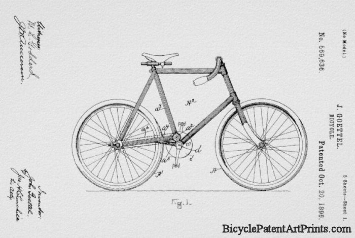 1896 Chainless shaft driven bike